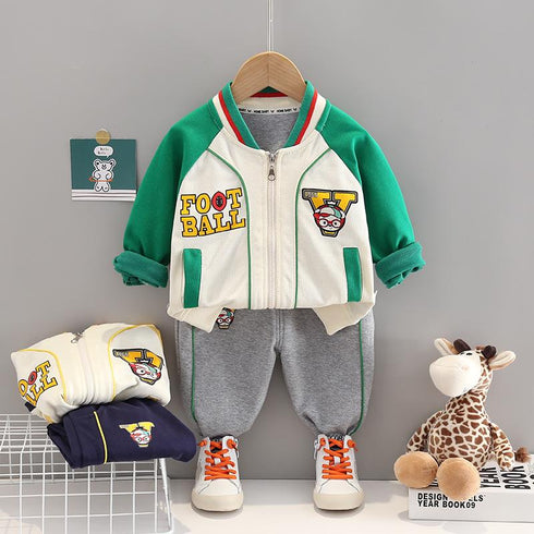 Spring and Autumn Children's Long Sleeve Pants Two-Piece Set